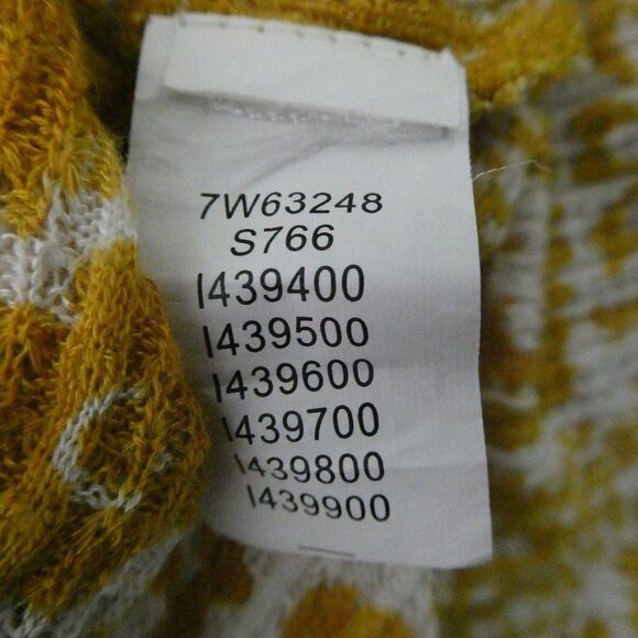 Lucky Brand Floral Lace Yolk Tank Top Mustard Small Marigold Boho Blouse - Picture 6 of 8